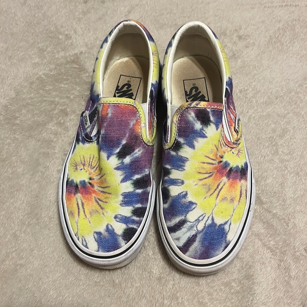 Distressed Tie Dye Vans